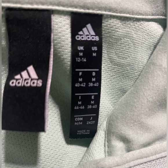 #48 Adidas Pull Over Sweatshirt Bright Blue Size M - Picture 5 of 6